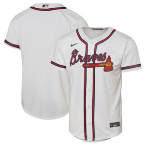 Youth Atlanta Braves Nike White Home Replica 2.0 Jersey