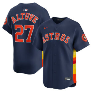 Men's Houston Astros Jose Altuve Nike Navy Alternate Limited Player Jersey