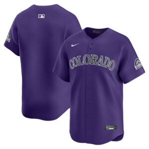 Men's Colorado Rockies Nike Purple Alternate Limited Jersey
