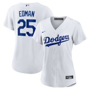 Women's Los Angeles Dodgers Tommy Edman Nike White Home Replica Jersey