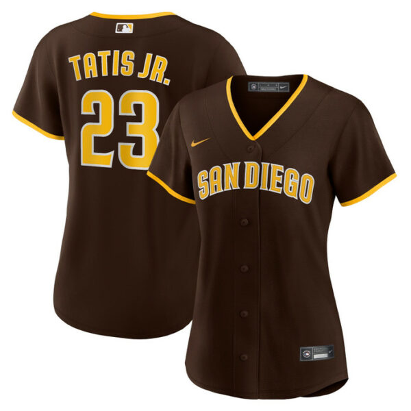 Women's San Diego Padres Fernando Tatis Jr. Nike Brown Road Replica Player Jersey