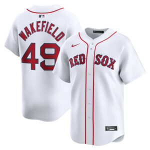Men's Boston Red Sox Tim Wakefield Nike White Home Limited Player Jersey