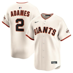 Men's San Francisco Giants Willy Adames Nike Cream Home Limited Player Jersey