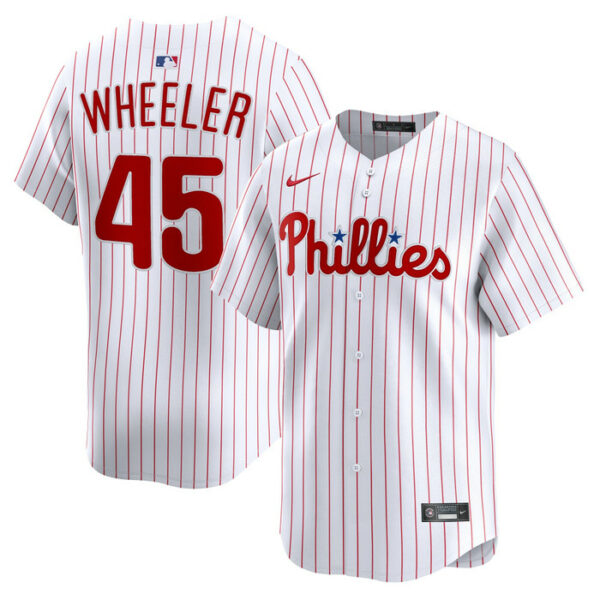 Men's Philadelphia Phillies Zack Wheeler Nike White Home Limited Player Jersey