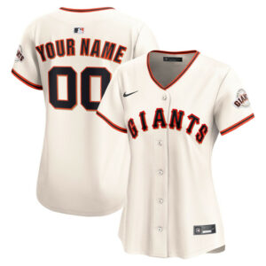 Women's San Francisco Giants Nike Cream Home Limited Custom Jersey