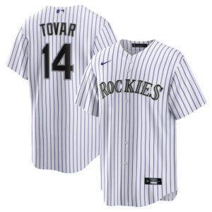 Men's Colorado Rockies Ezequiel Tovar Nike White Home Replica Jersey