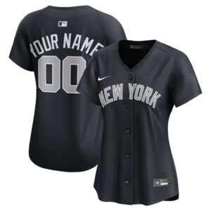 Women's New York Yankees Nike Navy Alternate Limited Custom Jersey