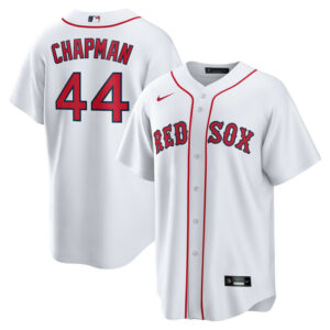 Men's Boston Red Sox Aroldis Chapman Nike White Home Replica Jersey