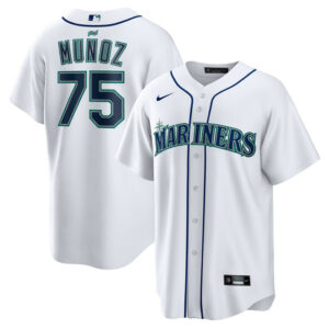 Men's Seattle Mariners Andres Munoz Nike White Home Replica Player Jersey