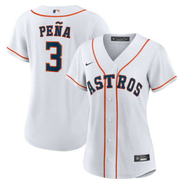Women's Houston Astros Jeremy Pena Nike White Home Replica Jersey