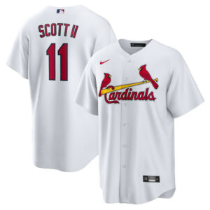 Men's St. Louis Cardinals Victor Scott II Nike White Home Replica Jersey