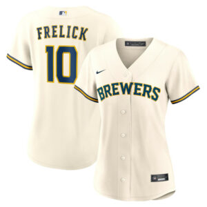 Women's Milwaukee Brewers Sal Frelick Nike Cream Home Replica Jersey
