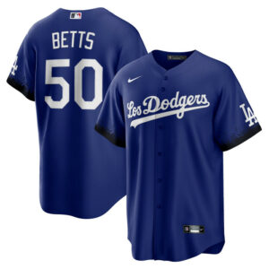 Men's Los Angeles Dodgers Mookie Betts Nike Royal City Connect Replica Player Jersey