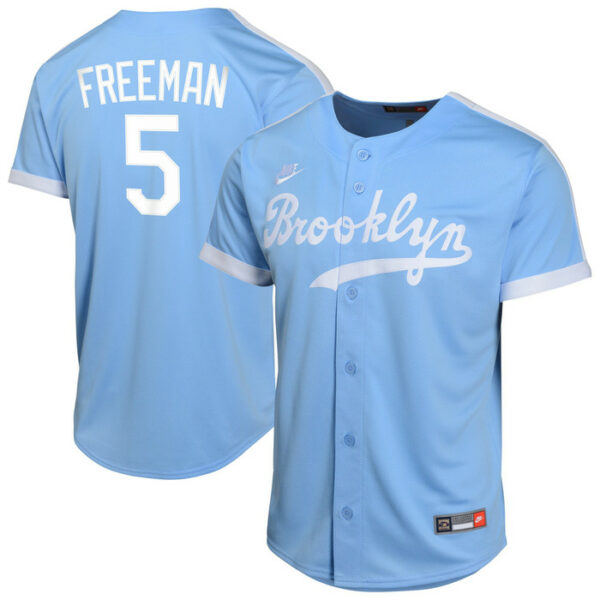 Men's Los Angeles Dodgers Freddie Freeman Nike Royal Limited Cooperstown Collection Alternate Jersey