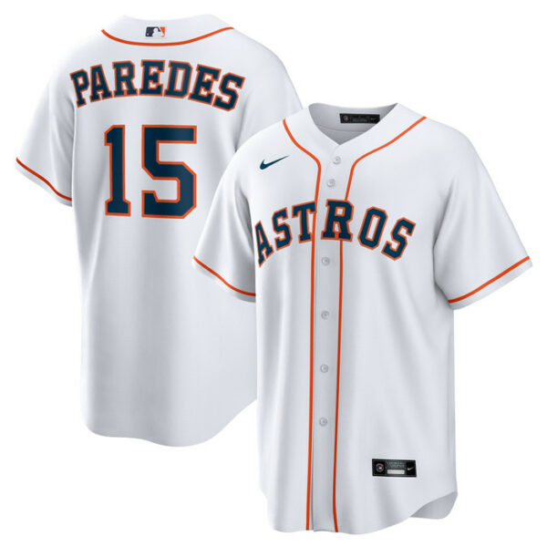 Men's Houston Astros Isaac Paredes Nike White Home Replica Jersey