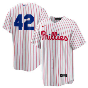 Men's Philadelphia Phillies Nike White Home 2025 Jackie Robinson Day Replica Jersey
