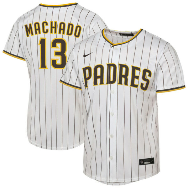 Youth San Diego Padres Manny Machado Nike White Home Replica Player Jersey