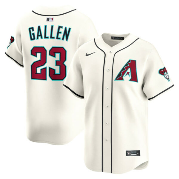 Men's Arizona Diamondbacks Zac Gallen Nike Cream Home Limited Player Jersey