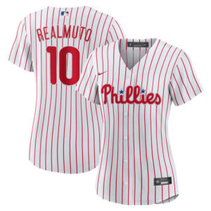 Women's Philadelphia Phillies J.T. Realmuto Nike White Home Replica Jersey