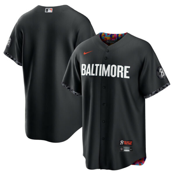 Men's Baltimore Orioles Nike Black City Connect Replica Jersey