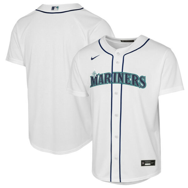 Youth Seattle Mariners Nike White Home Replica 2.0 Jersey