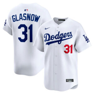 Men's Los Angeles Dodgers Tyler Glasnow Nike White Home Limited Player Jersey