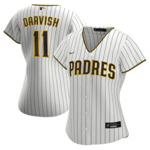 Women's San Diego Padres Yu Darvish Nike White Home Replica Jersey