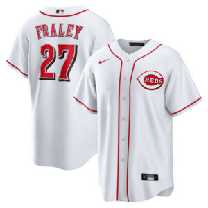 Men's Cincinnati Reds Jake Fraley Nike White Home Replica Jersey