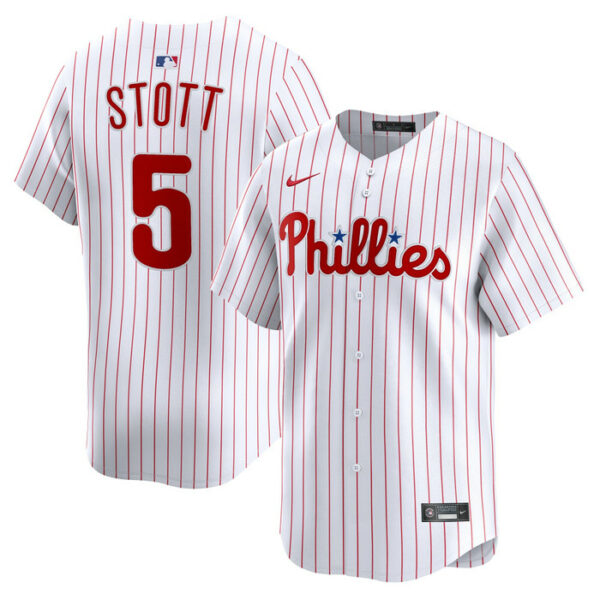 Men's Philadelphia Phillies Bryson Stott Nike White Home Limited Player Jersey