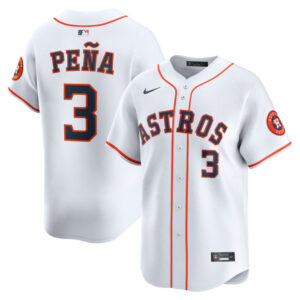 Men's Houston Astros Jeremy Pena Nike White Home Limited Player Jersey
