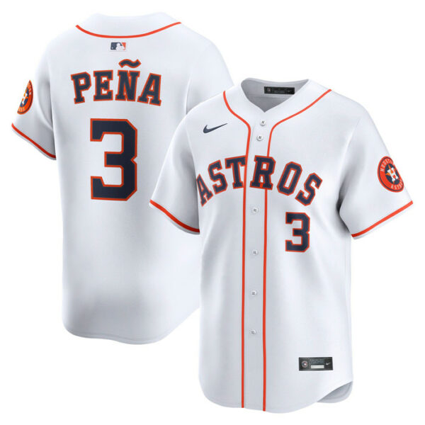 Men's Houston Astros Jeremy Pena Nike White Home Limited Player Jersey