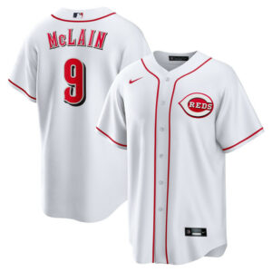 Men's Cincinnati Reds Matt McLain Nike White Home Replica Jersey