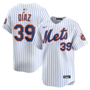 Men's New York Mets Edwin Diaz Nike White Home Limited Player Jersey