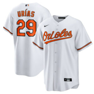 Men's Baltimore Orioles Ramï¿½n Urias Nike White Home Replica Player Jersey
