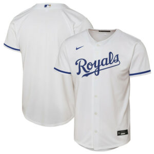 Youth Kansas City Royals Nike White Home Replica 2.0 Jersey