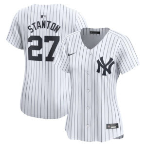 Women's New York Yankees Giancarlo Stanton Nike White Home Limited Player Jersey