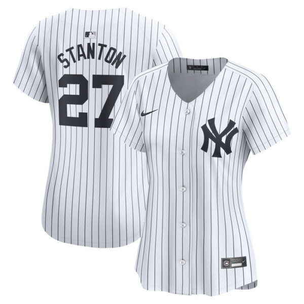 Women's New York Yankees Giancarlo Stanton Nike White Home Limited Player Jersey