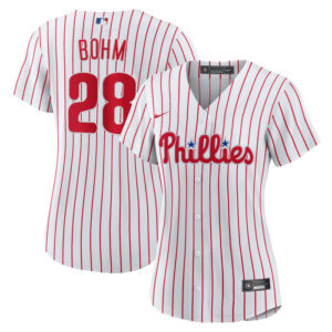 Women's Philadelphia Phillies Alec Bohm Nike White Home Replica Jersey