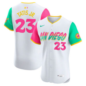 Men's San Diego Padres Fernando Tatis Jr. Nike White City Connect Elite Jersey