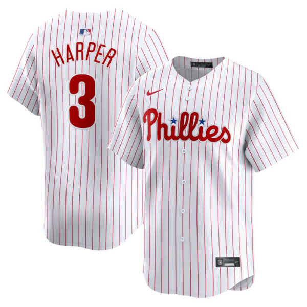 Youth Philadelphia Phillies Bryce Harper Nike White Home Limited Player Jersey