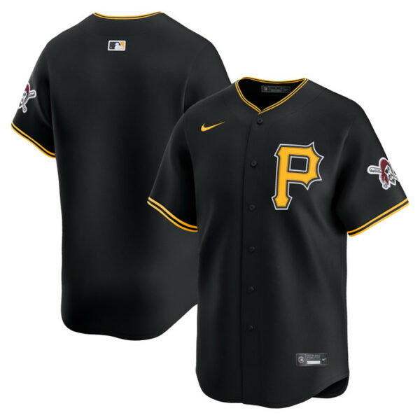 Men's Pittsburgh Pirates Nike Black Alternate Limited Jersey