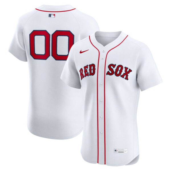 Men's Boston Red Sox Nike White Home Elite Custom Jersey