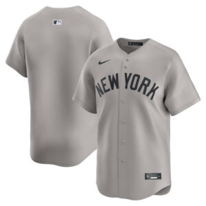 Men's New York Yankees Nike Gray Away Limited Jersey