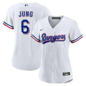 Women's Texas Rangers Josh Jung Nike White Home Replica Jersey