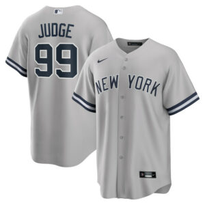 Men's New York Yankees Aaron Judge Nike Gray Big & Tall Road Replica Player Jersey