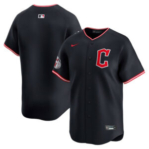 Men's Cleveland Guardians Nike Navy Alternate Limited Jersey