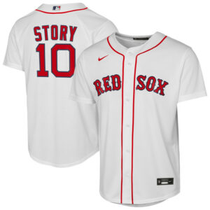 Youth Boston Red Sox Trevor Story Nike White Home Replica Player Jersey
