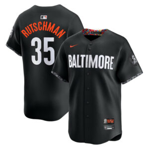 Men's Baltimore Orioles Adley Rutschman Nike Black City Connect Limited Player Jersey