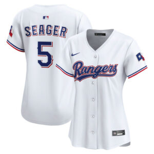 Women's Texas Rangers Corey Seager Nike White Home Limited Jersey