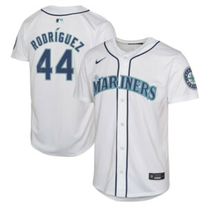Youth Seattle Mariners Julio Rodriguez Nike White Home Limited Player Jersey